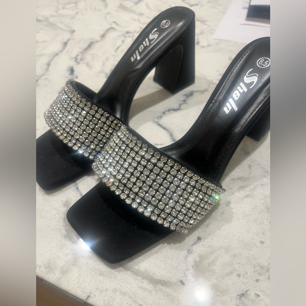 Shein sparkling shoes 👠